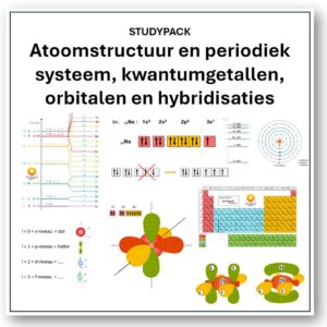 Studypack C2: Atoomstructuur en periodiek systeem: Kwantumgetallen, orbitalen en hybridisaties
