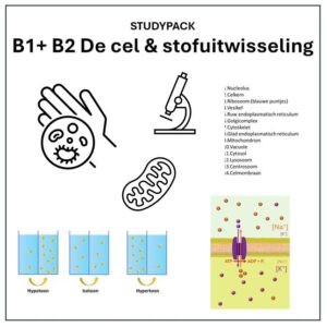 Studypack B1 + B2 De cel & stofuitwisseling